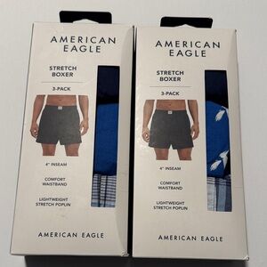 American Eagle Boxers Mens Small 6 Pack